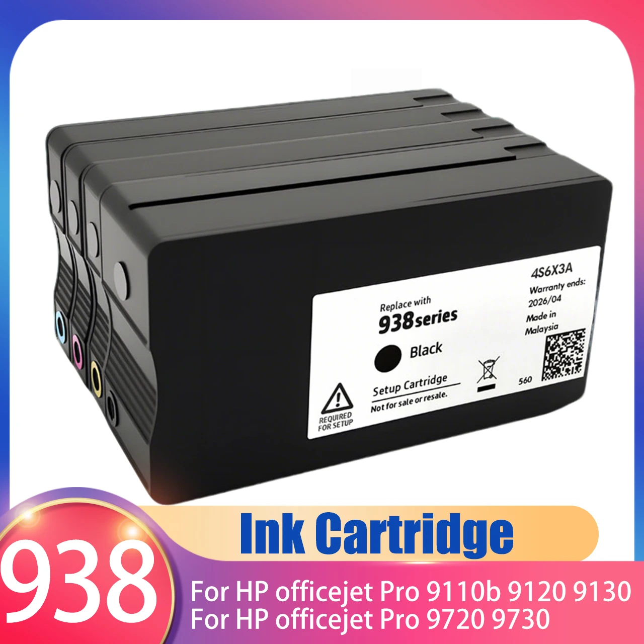 938 ink For HP 938 938xl ink cartridge New for HP officejet Pro 9110b 9120 9130 9720 9730 Printer ink for hp938
938 ink For HP 938 938xl ink cartridge New for HP officejet Pro 9110b 9120 9130 9720 9730 Printer ink for hp938