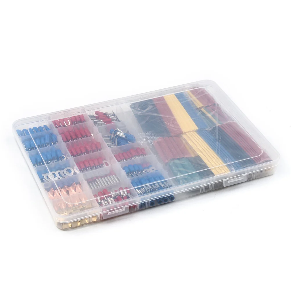 350 шт. клеммы для подключения проводки, набор термоусадочных трубок разных цветов, компактный пластиковый корпус, профессиональный автоматический электрический корпус
350 шт. клеммы для подключения проводки, набор термоусадочных трубок разных цветов, компактный пластиковый корпус, профессиональный автоматический электрический корпус