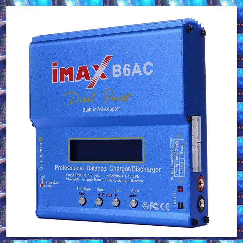 2025 для IMAX B6AC 80 Вт RC Balance Charger + кабель XT60 Цифровой Li-Life Nimh Nicd PB Lipo Разрядник для аккумулятора Разъем США Прочный, FO
2025 для IMAX B6AC 80 Вт RC Balance Charger + кабель XT60 Цифровой Li-Life Nimh Nicd PB Lipo Разрядник для аккумулятора Разъем США Прочный, FO