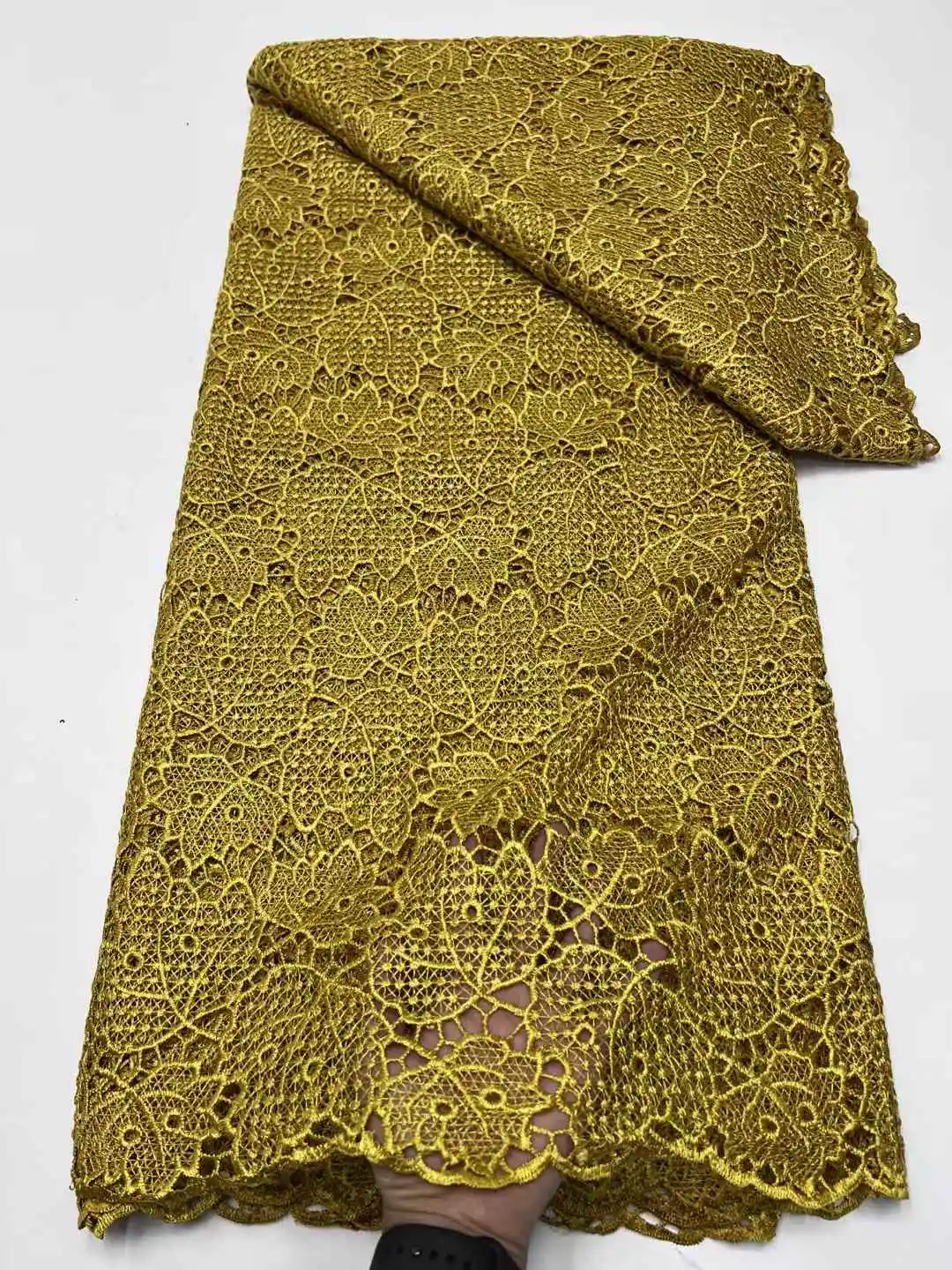 2025 Latest Nigerian Guipure Cord Lace Fabric High Quality African Water Souble Lace Fabric For Women Wedding Dress Sew
2025 Latest Nigerian Guipure Cord Lace Fabric High Quality African Water Souble Lace Fabric For Women Wedding Dress Sew