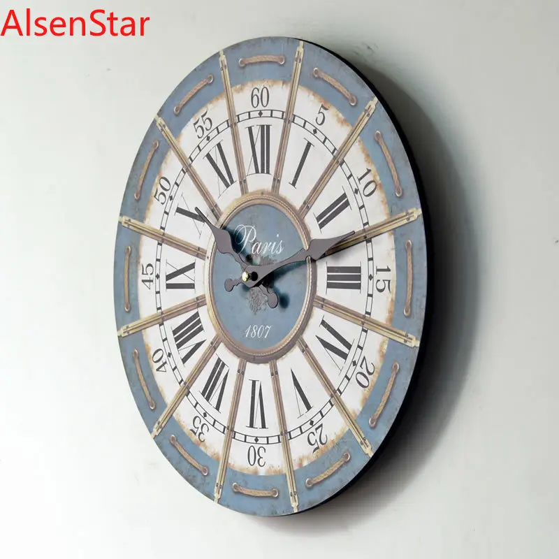 European Style Wall Clock Roman Retro Fake Rope Printing Wall Hanging Watch Art Clock Gifts Office Coffee Store Home Decoration
European Style Wall Clock Roman Retro Fake Rope Printing Wall Hanging Watch Art Clock Gifts Office Coffee Store Home Decoration