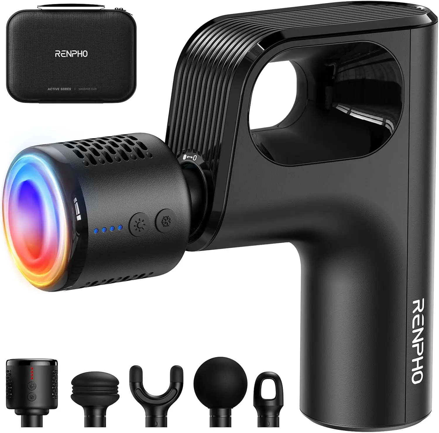 Portable Mini Massage Gun with Heat & Cold Therapy, 5 Speeds Deep Tissue Percussion for Muscle Recovery, Travel Case Included
Portable Mini Massage Gun with Heat & Cold Therapy, 5 Speeds Deep Tissue Percussion for Muscle Recovery, Travel Case Included