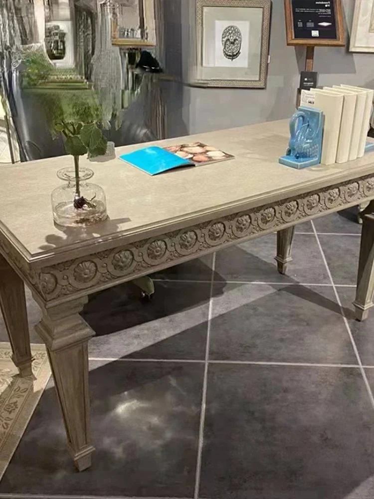 Furniture Meijia Building Renaissance Desk American Style French Style Solid Wood Carved Computer Desk Desk
Furniture Meijia Building Renaissance Desk American Style French Style Solid Wood Carved Computer Desk Desk