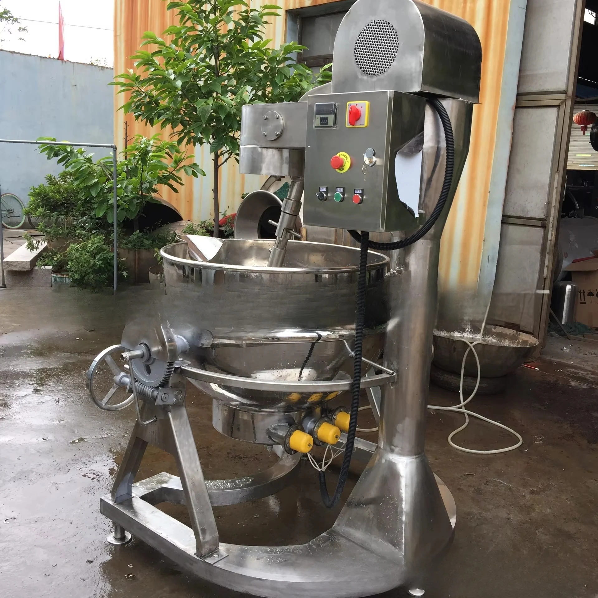 Кастрюля с электрическим подогревом Планетарный сэндвич-бак Горшок для перемешивания газа из нержавеющей стали
Кастрюля с электрическим подогревом Планетарный сэндвич-бак Горшок для перемешивания газа из нержавеющей стали