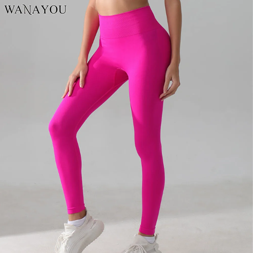 WANAYOU Women's Tight Yoga Pants with Wrinkles on The Back, Seamless Sports Leggings, Quick Drying Gym Fitness Bodysuits
WANAYOU Women's Tight Yoga Pants with Wrinkles on The Back, Seamless Sports Leggings, Quick Drying Gym Fitness Bodysuits