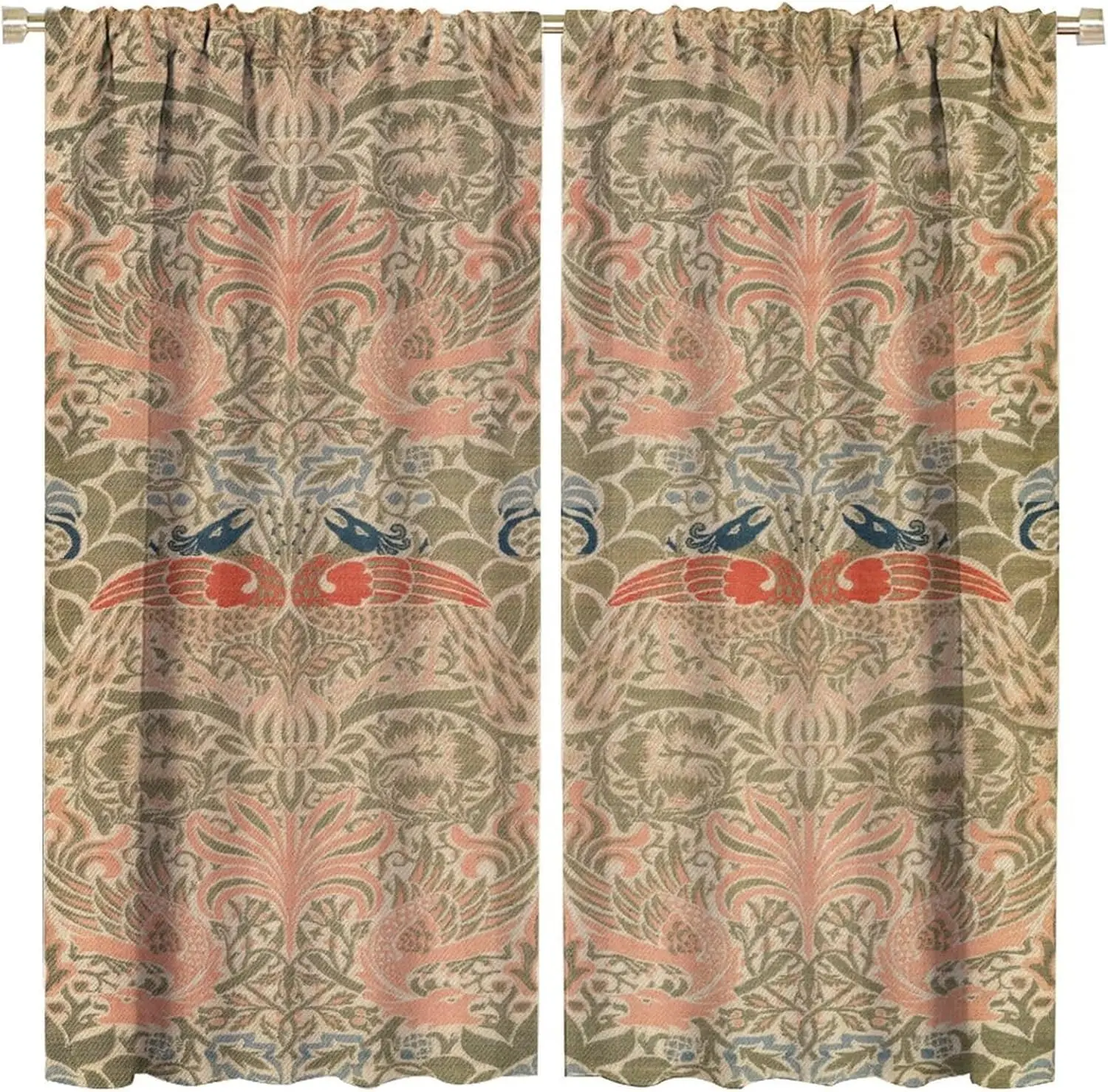 Ретро богемные плотные оконные шторы Уильям Моррис, винтажные оконные шторы с абстрактным художественным узором в виде павлина, для спальни Li
Ретро богемные плотные оконные шторы Уильям Моррис, винтажные оконные шторы с абстрактным художественным узором в виде павлина, для спальни Li