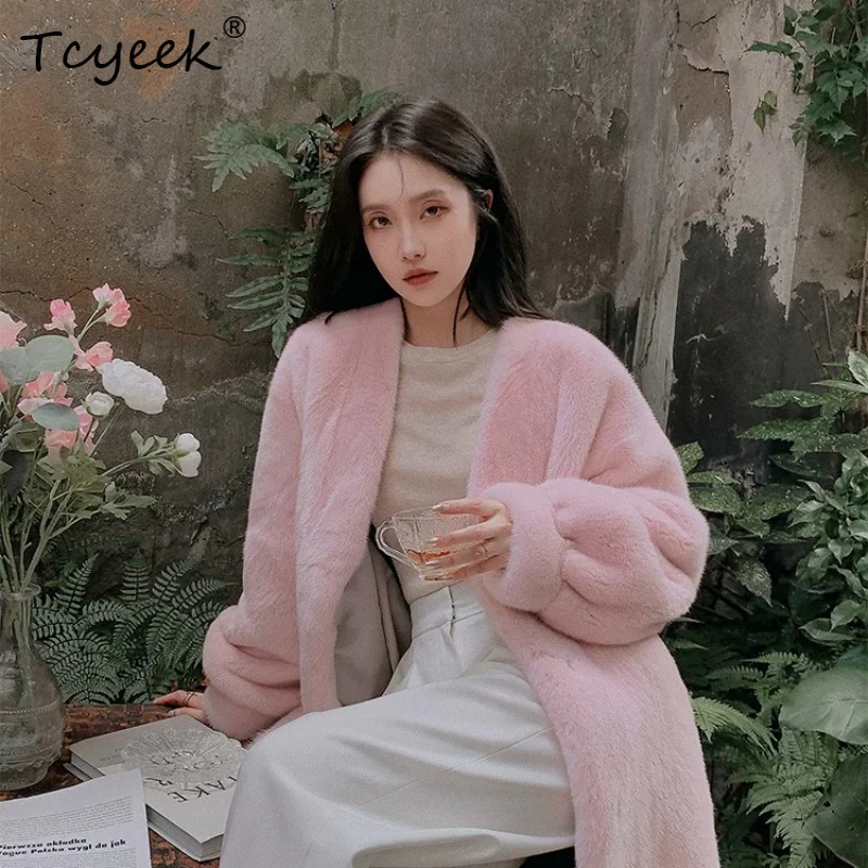 Tcyeek Real Whole Mink Fur Coat Woman Winter Clothes Mid-length Womens Coats Natural Mink Warm Jacket Fashion Пальто Женское
Tcyeek Real Whole Mink Fur Coat Woman Winter Clothes Mid-length Womens Coats Natural Mink Warm Jacket Fashion Пальто Женское