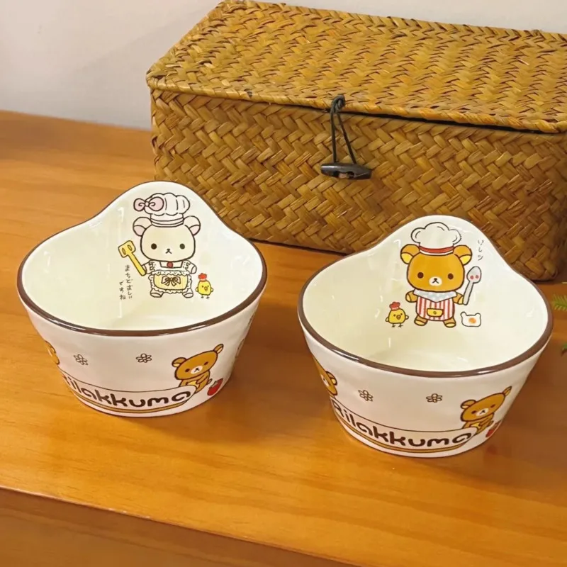 Rilakkuma Porcelain Bowl Cute Bear Ceramic Salad Bowl Home Kitchen Dinnerware Decor Gift for Kids Snacks Dessert Serving
Rilakkuma Porcelain Bowl Cute Bear Ceramic Salad Bowl Home Kitchen Dinnerware Decor Gift for Kids Snacks Dessert Serving