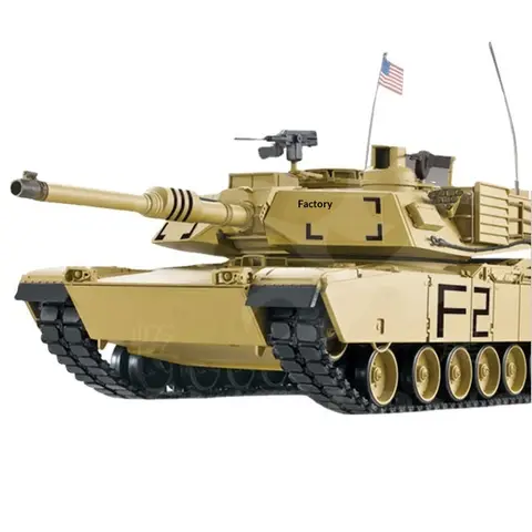Heng Long 3918 Heavy Duty 1:16 Scale American M1A2 Remote Controlled Main Battle Infrared Shooting Tank Metal Tracks Version 70