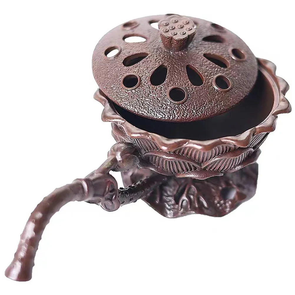 Zinc Alloy Incense Burner Decorative Desktop Aroma Diffuser Elegant Compact Censer Home Supply for Aromatherapy 
Zinc Alloy Incense Burner Decorative Desktop Aroma Diffuser Elegant Compact Censer Home Supply for Aromatherapy