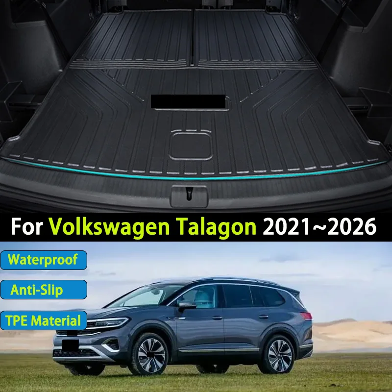 TPE Material Car Rear Trunk Mats For VW Volkswagen Talagon 2021-2026 6 Seat 7 Seat Waterproof Rear Trunk Carpets Storage Pads
TPE Material Car Rear Trunk Mats For VW Volkswagen Talagon 2021-2026 6 Seat 7 Seat Waterproof Rear Trunk Carpets Storage Pads