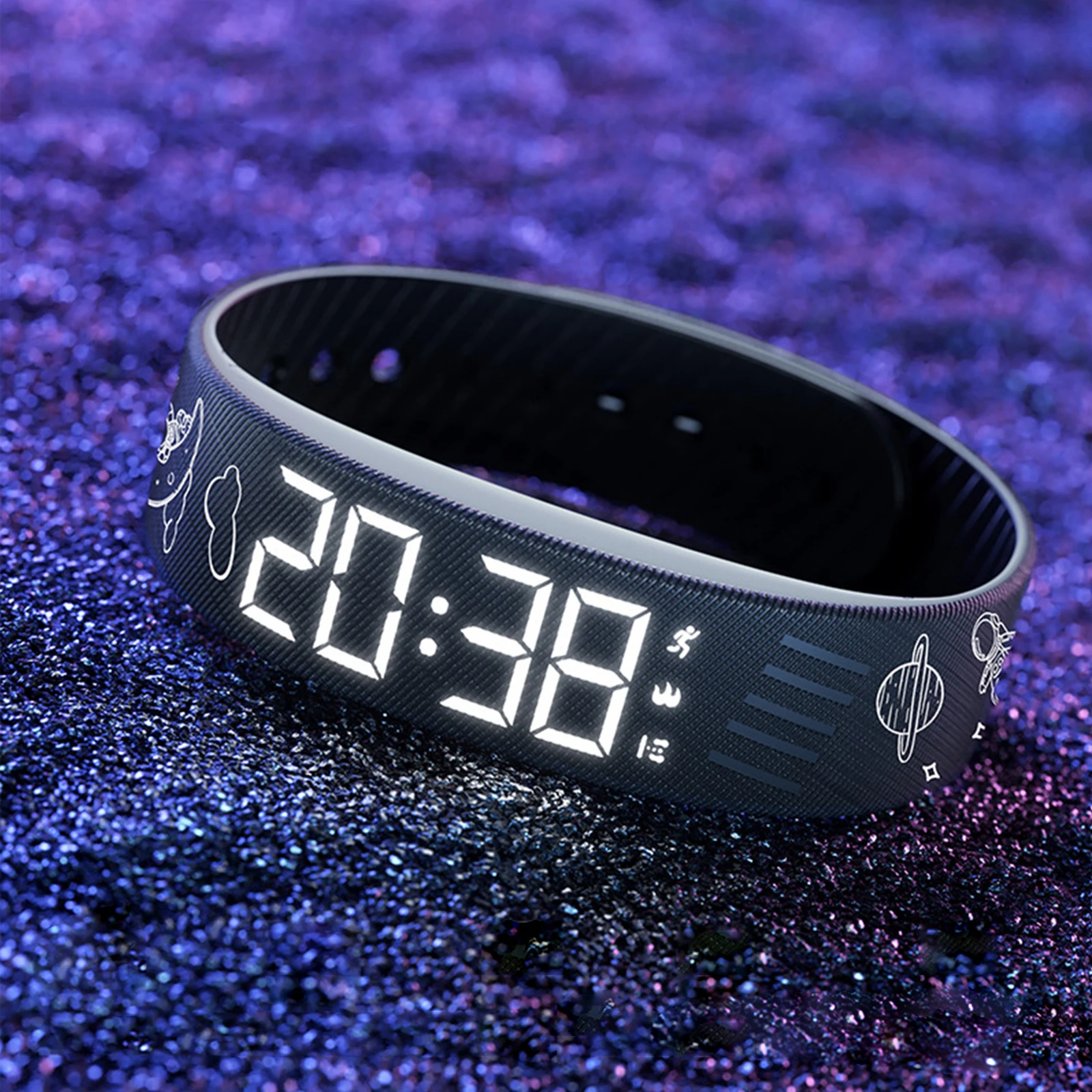 Vibrating Alarm Wristband with Step Counter Pedometer Silent Vibration Alarm Watch for Heavy Sleepers Men & Women
Vibrating Alarm Wristband with Step Counter Pedometer Silent Vibration Alarm Watch for Heavy Sleepers Men & Women