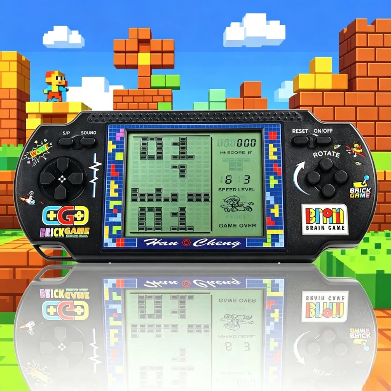 Portable Large Screen Tetris Game Console Classic Retro Handheld Game Player Nostalgic Electronic Toy For Kids Gift
Portable Large Screen Tetris Game Console Classic Retro Handheld Game Player Nostalgic Electronic Toy For Kids Gift