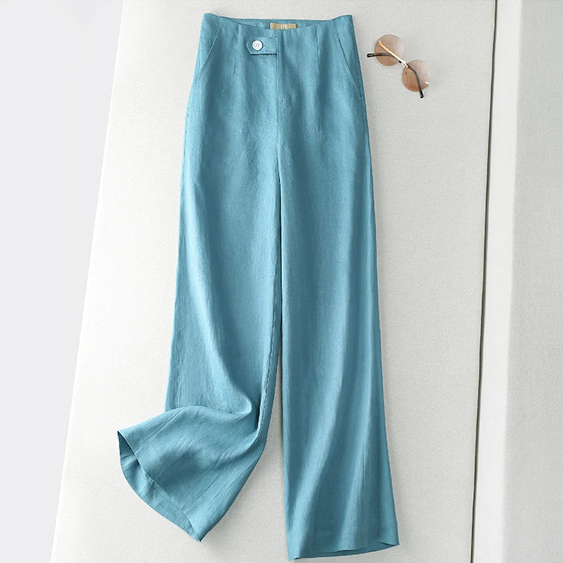 High Waist Loose Women's Linen Suit Pants Versatile Wide Leg Long Trousers Comfortable Casual High-End Fashion Commute Style
High Waist Loose Women's Linen Suit Pants Versatile Wide Leg Long Trousers Comfortable Casual High-End Fashion Commute Style