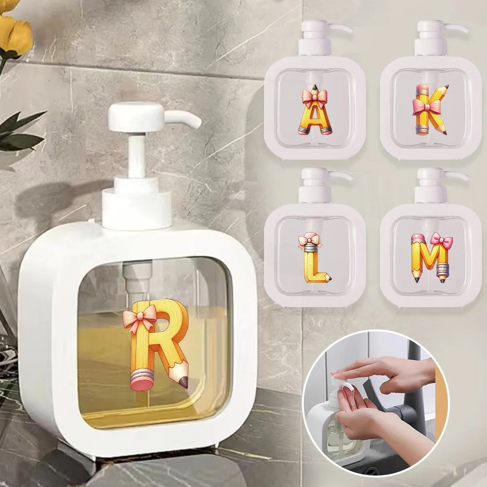 500ml Durable Hand Sanitizer Container Detachable Lotion Bottle Large Capacity For Home Pencil Initial Name 26 Letters Pattern
500ml Durable Hand Sanitizer Container Detachable Lotion Bottle Large Capacity For Home Pencil Initial Name 26 Letters Pattern