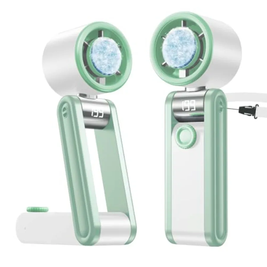 Portable Foldable Fan with Ice Cooling, 199 Speed Adjustable Handheld Fan Stand, 5500mAh Rechargeable Personal Fan with Digital
Portable Foldable Fan with Ice Cooling, 199 Speed Adjustable Handheld Fan Stand, 5500mAh Rechargeable Personal Fan with Digital