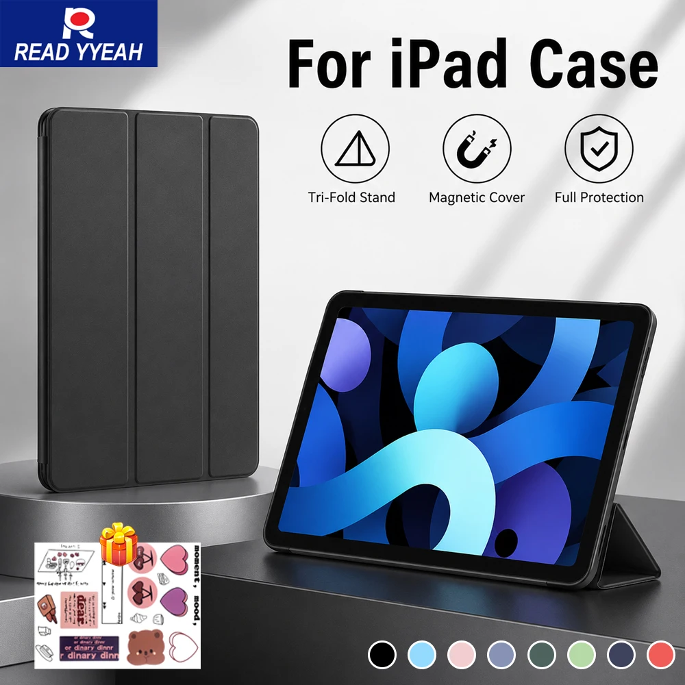 2026 Tri-fold iPad Case for iPad 10th Gen Air 11 13 M2 Pro 11 12.9 Air 10.9 iPad 5/6th 9.7 10.5 7/8/9th 10.2 Mini 6 Smart Cover
2026 Tri-fold iPad Case for iPad 10th Gen Air 11 13 M2 Pro 11 12.9 Air 10.9 iPad 5/6th 9.7 10.5 7/8/9th 10.2 Mini 6 Smart Cover
