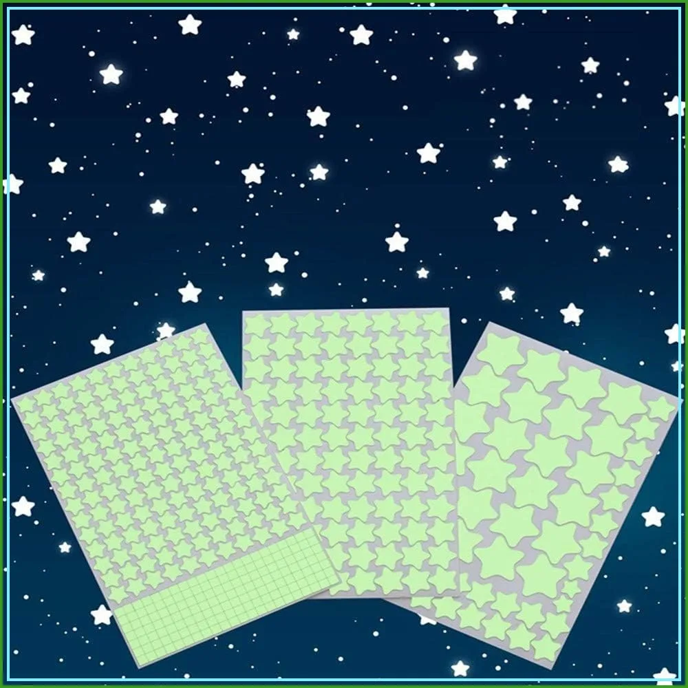Glow in The Dark Stars Wall Stickers, Ceiling Star Decals for Room Decor, 452Pcs
Glow in The Dark Stars Wall Stickers, Ceiling Star Decals for Room Decor, 452Pcs