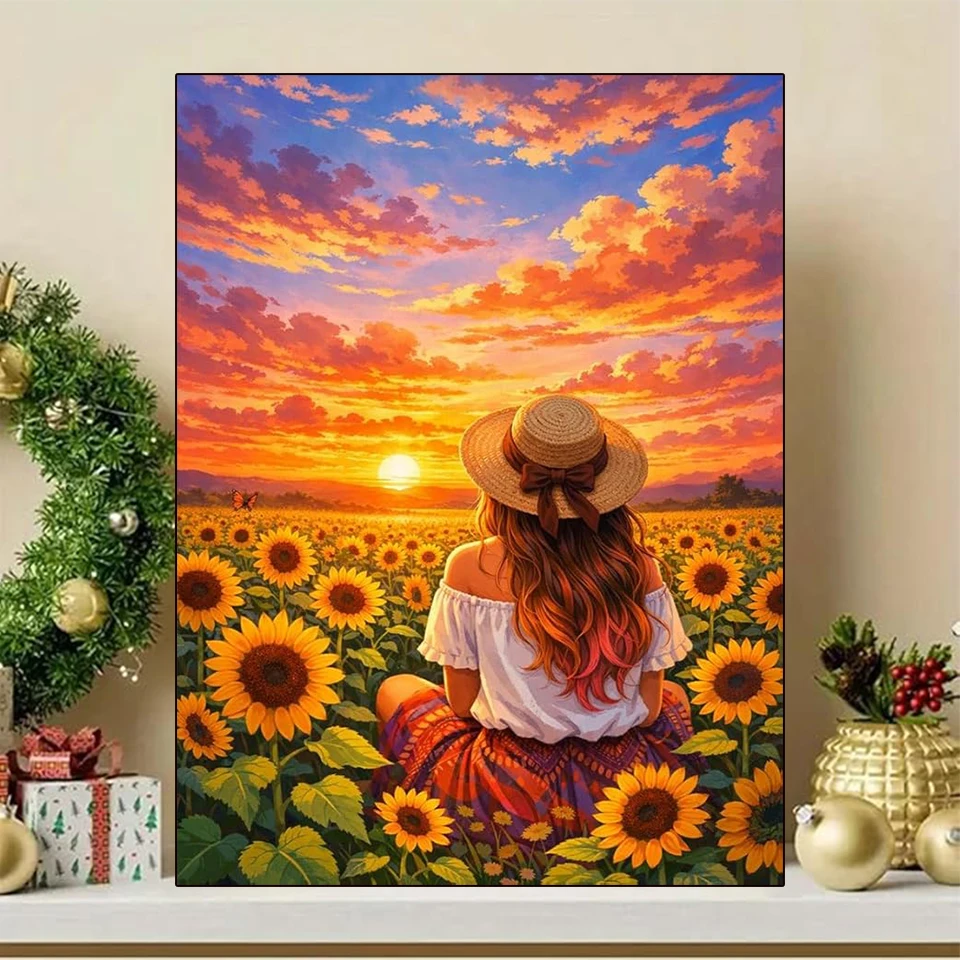 Adult Sunflower Diamond Art Set Beginner Sunset Women 5D Diamond Painting Set Adult DIY Full Diamond Decoration
Adult Sunflower Diamond Art Set Beginner Sunset Women 5D Diamond Painting Set Adult DIY Full Diamond Decoration