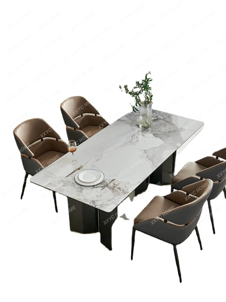 Dining Table Light Luxury Modern Simple Rectangular Minimalist Design Designer Model Mirror Stainless Steel Dining Table
Dining Table Light Luxury Modern Simple Rectangular Minimalist Design Designer Model Mirror Stainless Steel Dining Table
