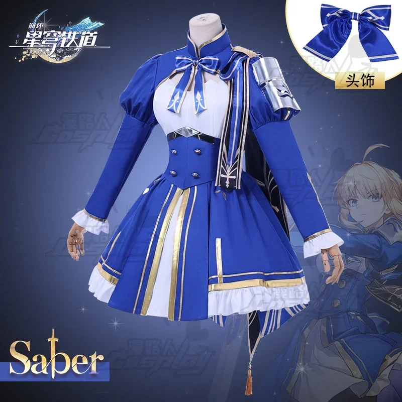 Game Honkai:Star Rail Saber Fate UBW Game Anime Full Uniform Cosplay Costumes Halloween Carnival Party Suits
Game Honkai:Star Rail Saber Fate UBW Game Anime Full Uniform Cosplay Costumes Halloween Carnival Party Suits
