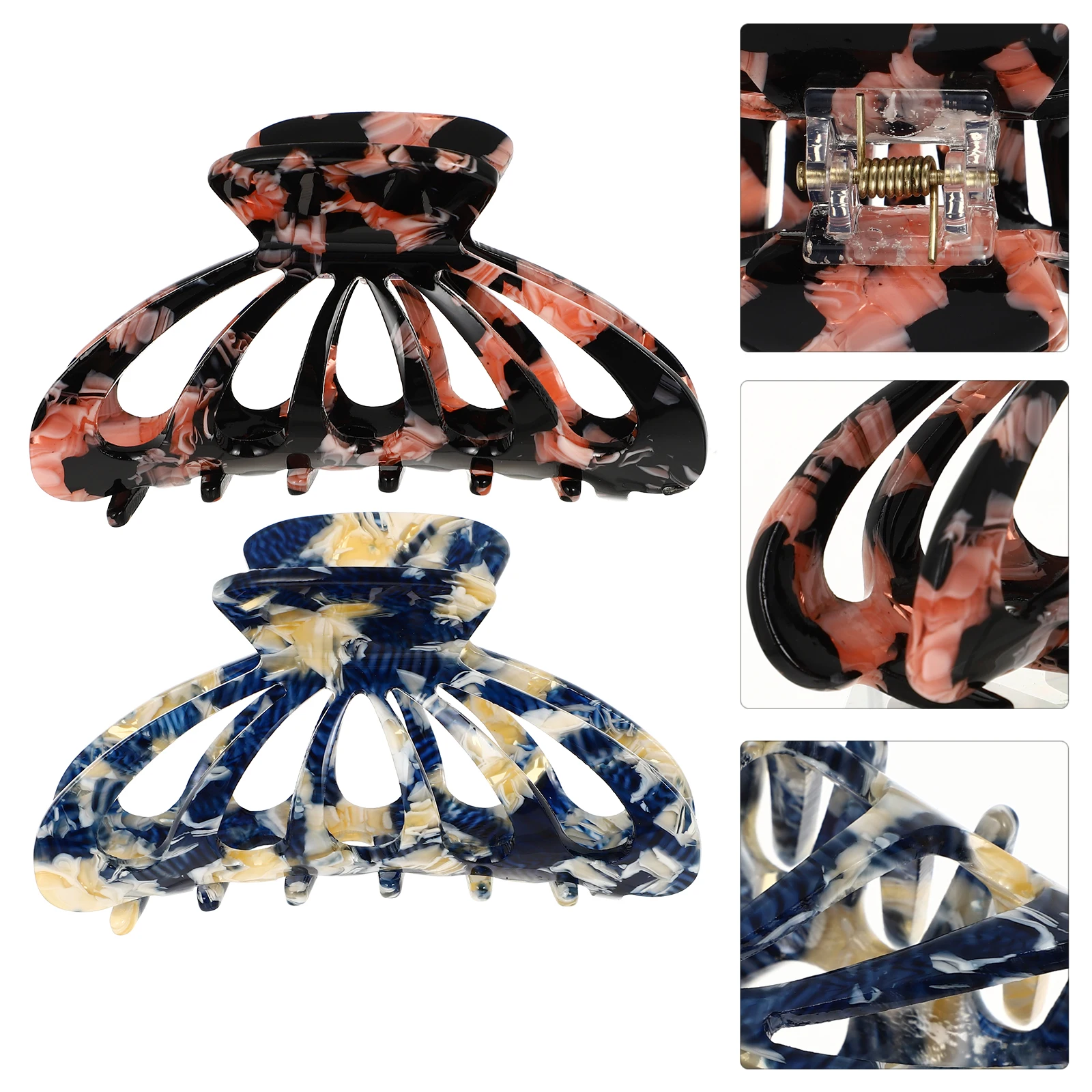 2Pcs HairClip Claw Acrylic Women Lady Girls Baby Headdress Accessories Comfortable Safe Daily Work Office Outgoing Hairstyles
2Pcs HairClip Claw Acrylic Women Lady Girls Baby Headdress Accessories Comfortable Safe Daily Work Office Outgoing Hairstyles