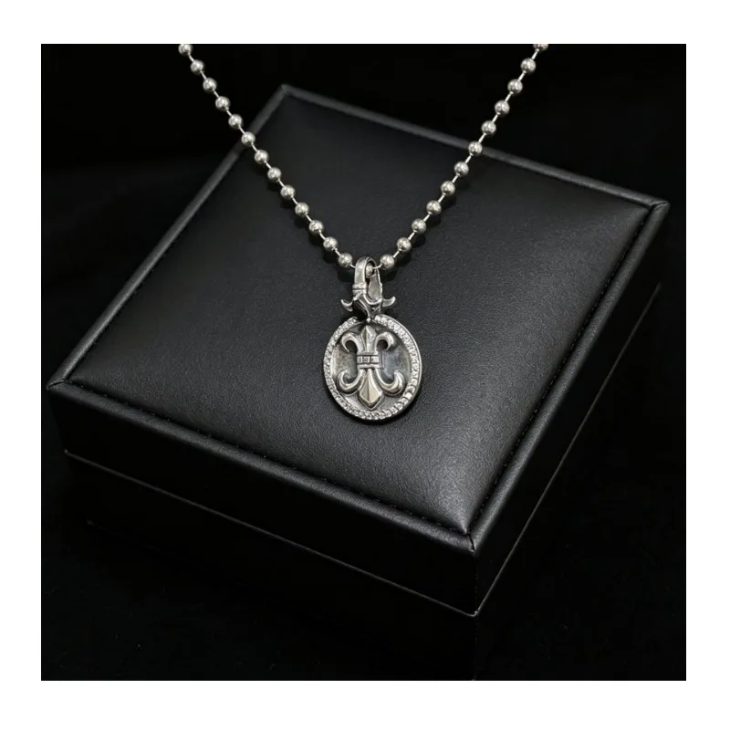 Retro Light Luxury Trendy Cross Flower Anchor with Diamonds Double-sided Tag Round Bead Chain Pendant Necklace
Retro Light Luxury Trendy Cross Flower Anchor with Diamonds Double-sided Tag Round Bead Chain Pendant Necklace