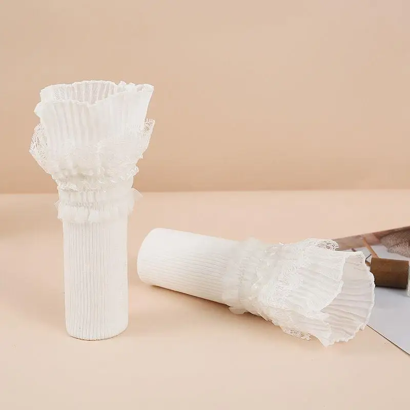 Women Long Lace Ruffles Cuff Elbow Sleeve Elastic Arm Sleeve Knitting Wrist Cuffs Detachable Fake Sleeve Solid Arm Covers
Women Long Lace Ruffles Cuff Elbow Sleeve Elastic Arm Sleeve Knitting Wrist Cuffs Detachable Fake Sleeve Solid Arm Covers