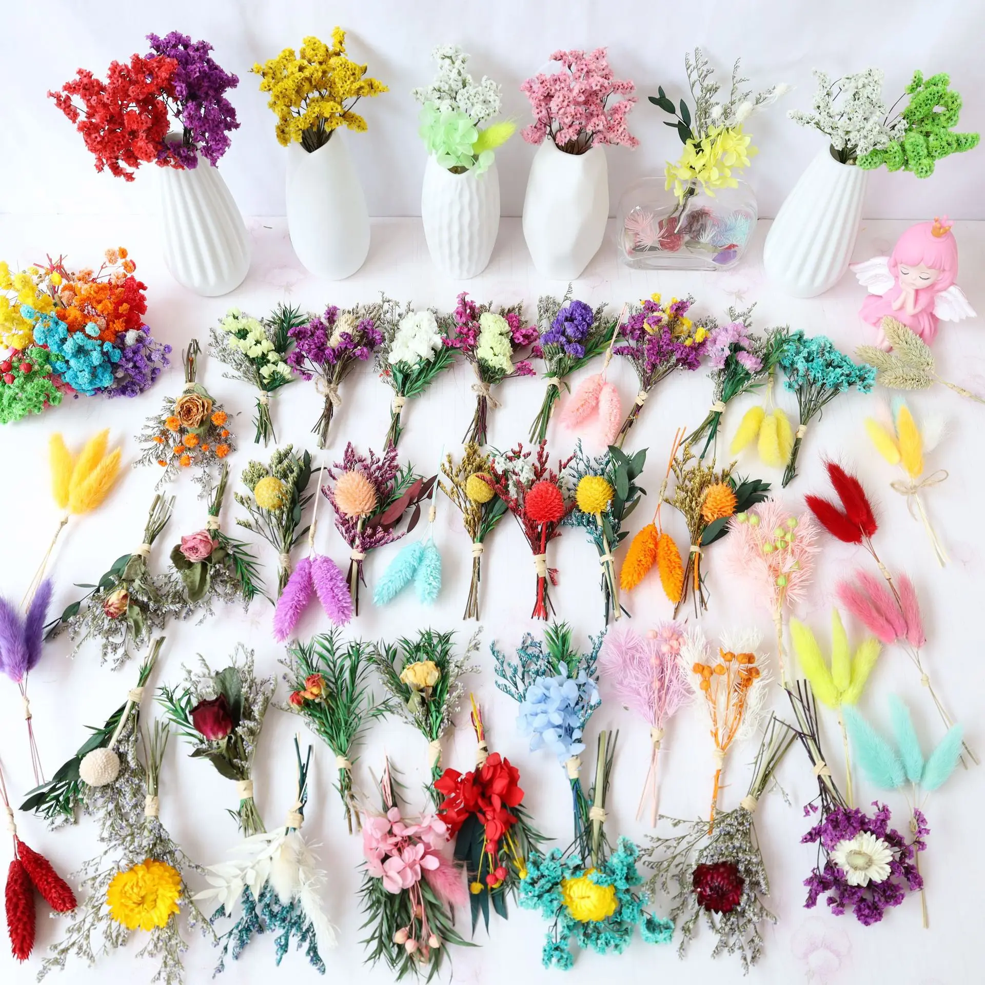 New 10 dried flowers mini bouquet diy mix and match finger bouquet wedding companion gift box greeting card gift home decoration
New 10 dried flowers mini bouquet diy mix and match finger bouquet wedding companion gift box greeting card gift home decoration