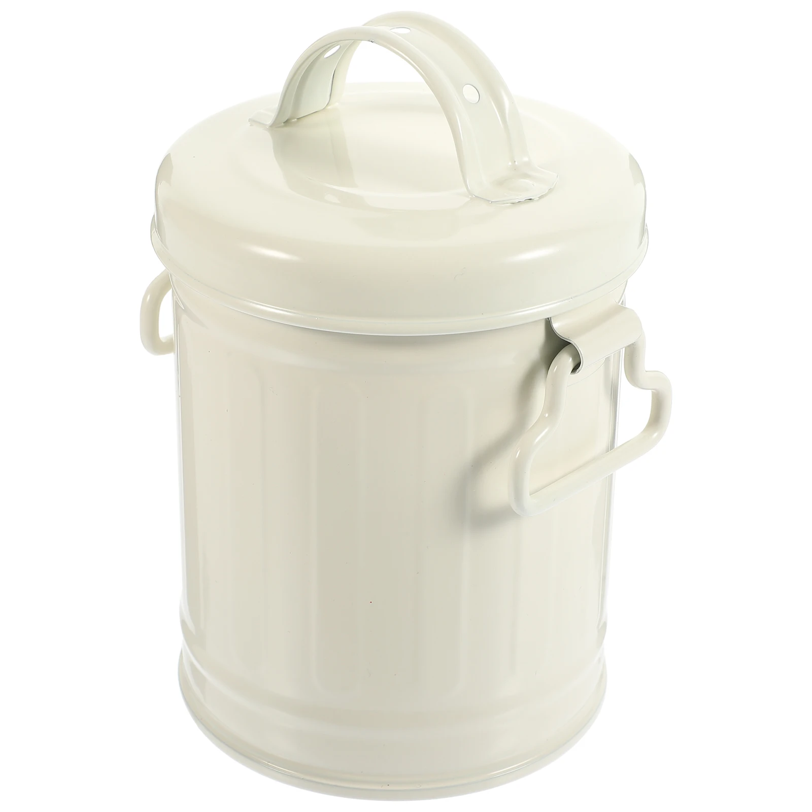 Trash Can with Lid Desktop Mini Portable Retro Modern Garbage Bin Small Cans Metal Bucket Desk Stationery Organizer Makeup Brush
Trash Can with Lid Desktop Mini Portable Retro Modern Garbage Bin Small Cans Metal Bucket Desk Stationery Organizer Makeup Brush