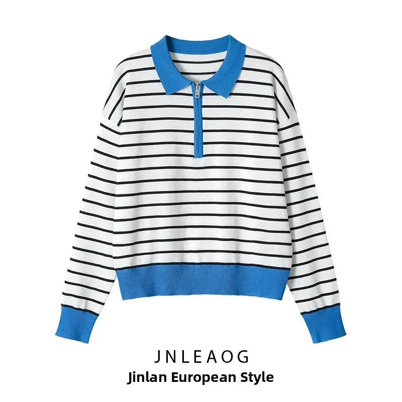 JNLEAOG Summer New Women's Fashion Blue Decorative Stripes Overhead Style Daily Shirt Loose Fit Polyester Fiber Long Sleeve
JNLEAOG Summer New Women's Fashion Blue Decorative Stripes Overhead Style Daily Shirt Loose Fit Polyester Fiber Long Sleeve