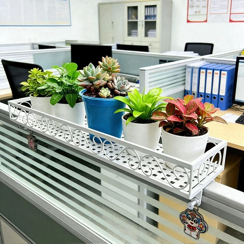 Metal Grid Plant Shelf for Office Partition Flower Storage Rack Desktop Display Stand for Bonsai Space-Saving Iron Flower Stand
Metal Grid Plant Shelf for Office Partition Flower Storage Rack Desktop Display Stand for Bonsai Space-Saving Iron Flower Stand