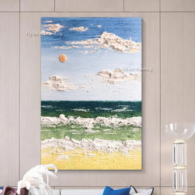 Ручная роспись голубое небо, белые облака, толстый холст, произведение искусства, красивый желтый, зеленый пейзажный нож, зеленый земляной вид, картина маслом
Ручная роспись голубое небо, белые облака, толстый холст, произведение искусства, красивый желтый, зеленый пейзажный нож, зеленый земляной вид, картина маслом