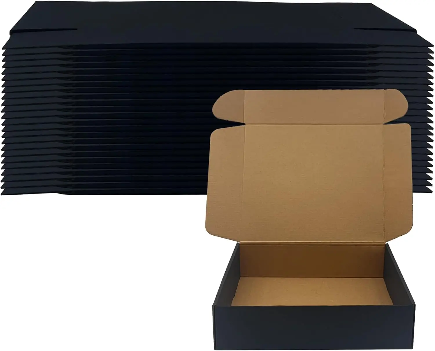 20 Pack Black Shipping Boxes, 12x10x3 inches Corrugated Mailer Boxes for Products, Recyclable Cardboard Packaging
20 Pack Black Shipping Boxes, 12x10x3 inches Corrugated Mailer Boxes for Products, Recyclable Cardboard Packaging