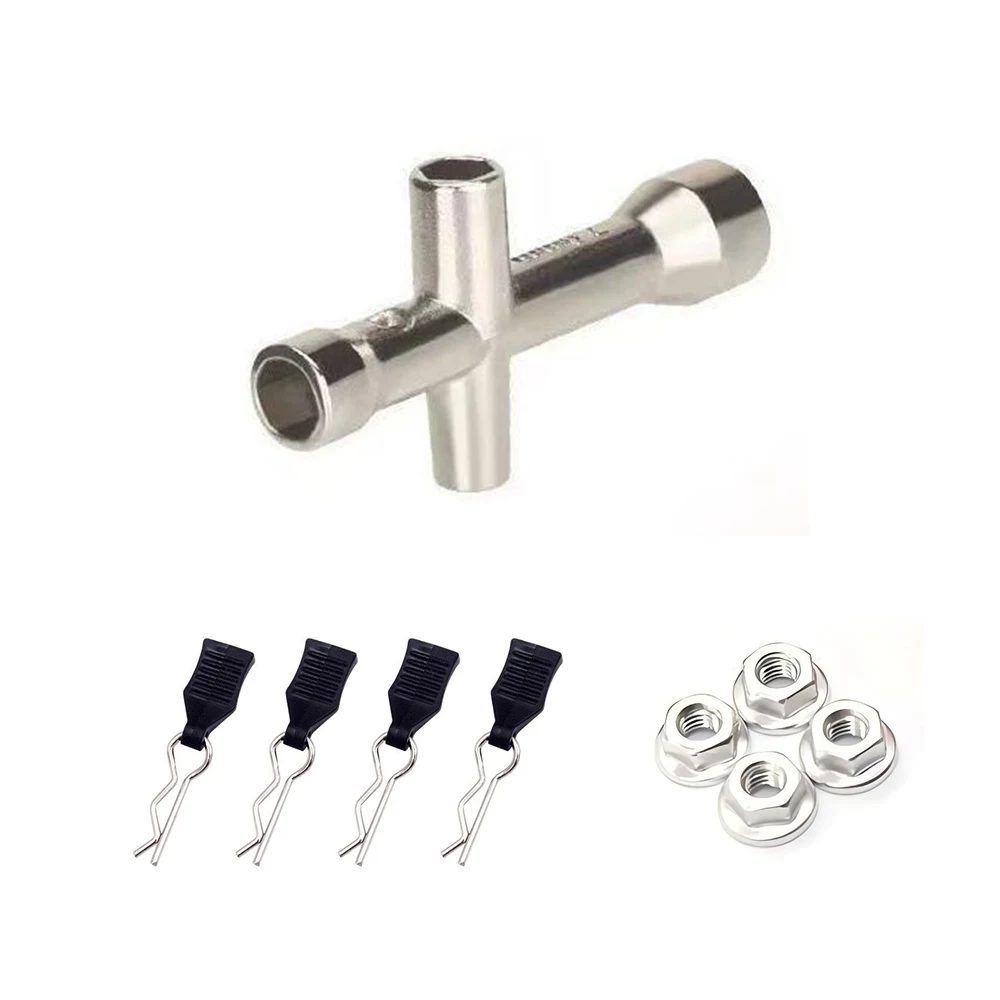 For JJRC Q130 / Syma RC Short Course Truck Upgrade Parts - Metal Cross Wrench, Wheel Nuts & R-Clips Upgrade Accessories & Tools
For JJRC Q130 / Syma RC Short Course Truck Upgrade Parts - Metal Cross Wrench, Wheel Nuts & R-Clips Upgrade Accessories & Tools