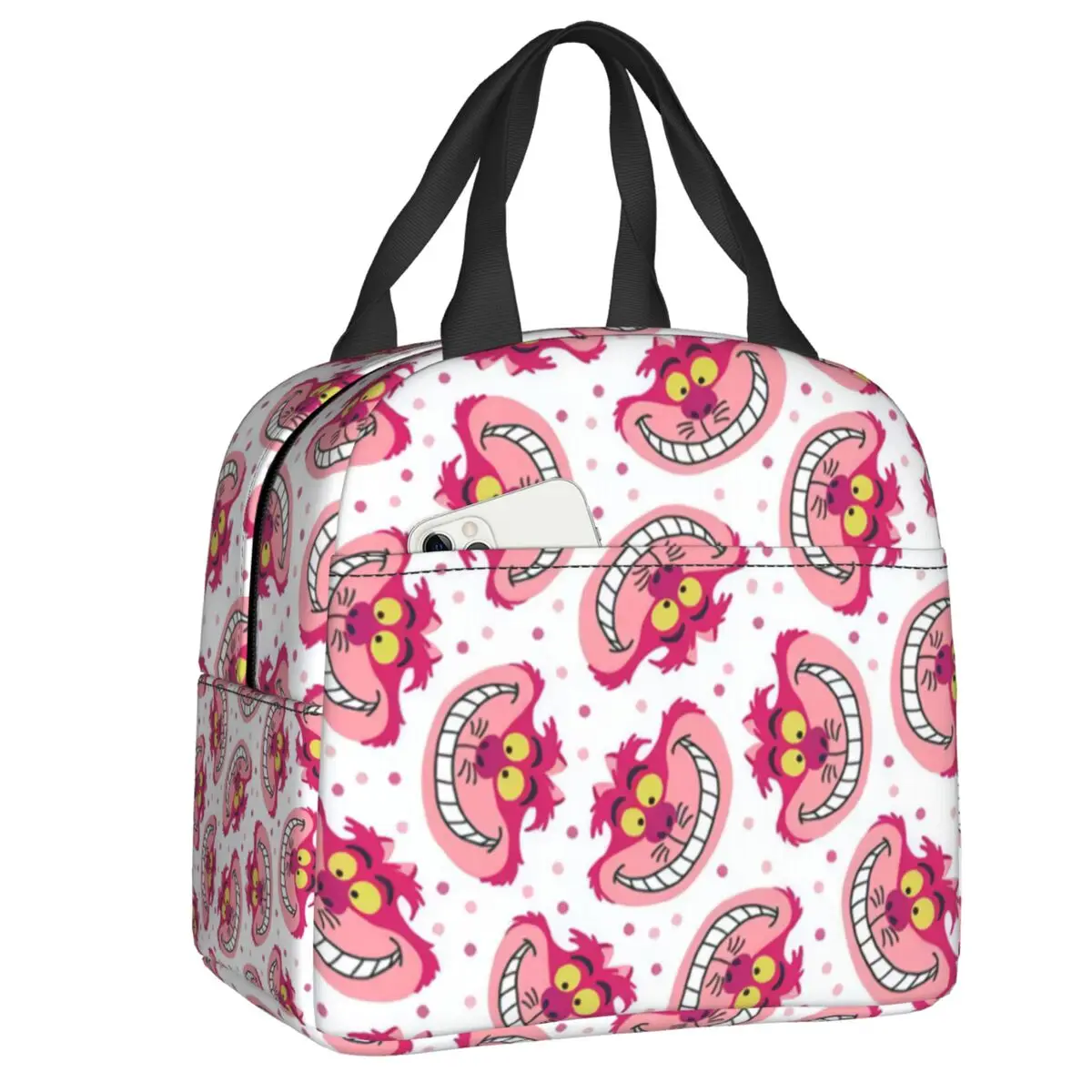Custom Cheshire Cat Lunch Bag Women Cooler Warm Insulated Lunch Boxes for Kids School
Custom Cheshire Cat Lunch Bag Women Cooler Warm Insulated Lunch Boxes for Kids School