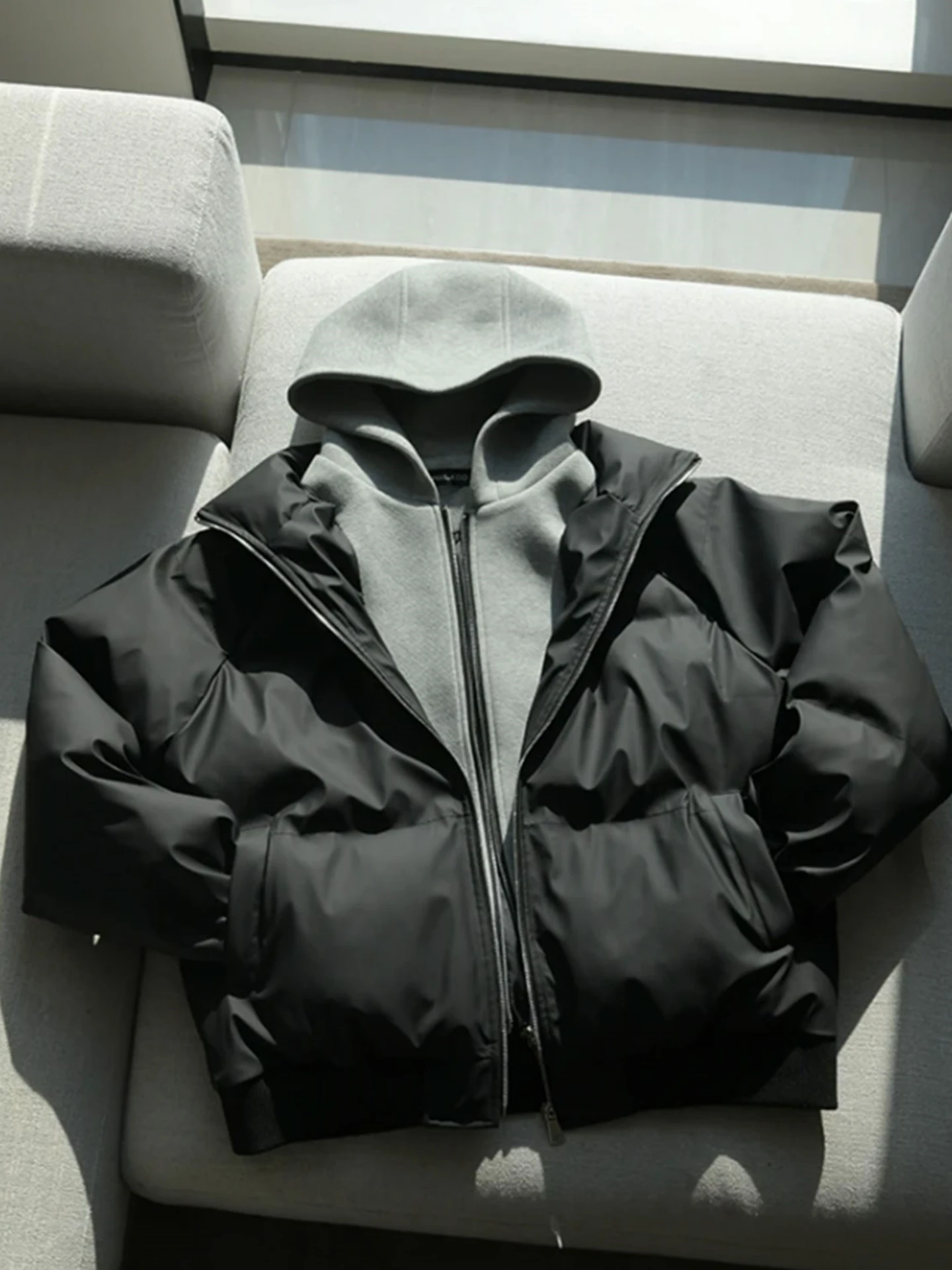 Cleanfit American Sle Hooded Jaet Du down Cotton Coat Men's Winter Thiened Anti-Cold Splicing ort Cotton Jaet
Cleanfit American Sle Hooded Jaet Du down Cotton Coat Men's Winter Thiened Anti-Cold Splicing ort Cotton Jaet