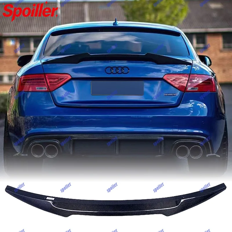 Suitable for 09-16 models of Audi A5 modified B8 B8.5 2/4 doors with no drilling and carbon fiber rear trunk spoiler fixed wing
Suitable for 09-16 models of Audi A5 modified B8 B8.5 2/4 doors with no drilling and carbon fiber rear trunk spoiler fixed wing