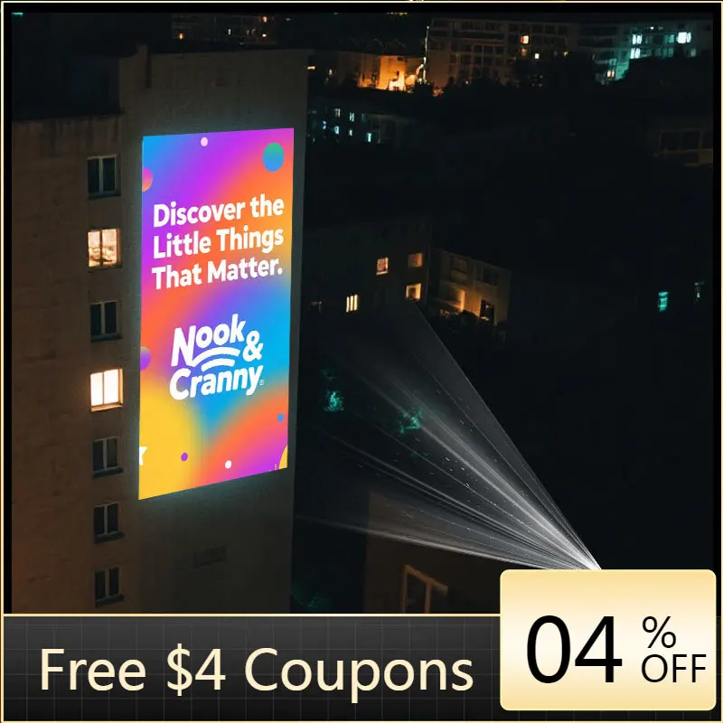 STLF Wall logo Gobo Projector Outdoor Waterproof IP67 200W/300W/600W High Power Projection Lamp Customized LED Advertising Light
STLF Wall logo Gobo Projector Outdoor Waterproof IP67 200W/300W/600W High Power Projection Lamp Customized LED Advertising Light