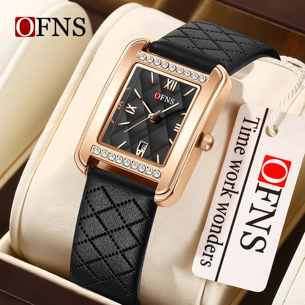 OFNS 1557 Women's Quartz Watch with Diamond Pattern Dial Stainless Steel Strap Waterproof Calendar with Diamond Set Women Watch
OFNS 1557 Women's Quartz Watch with Diamond Pattern Dial Stainless Steel Strap Waterproof Calendar with Diamond Set Women Watch