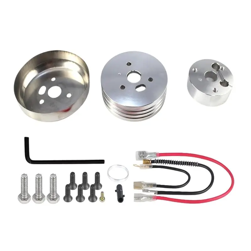 ABKV-Aluminum Steering Wheel Hub Kit 5& 6 Hole Steering Wheel Hub Adapter Quick Release,Universal Fit
ABKV-Aluminum Steering Wheel Hub Kit 5& 6 Hole Steering Wheel Hub Adapter Quick Release,Universal Fit