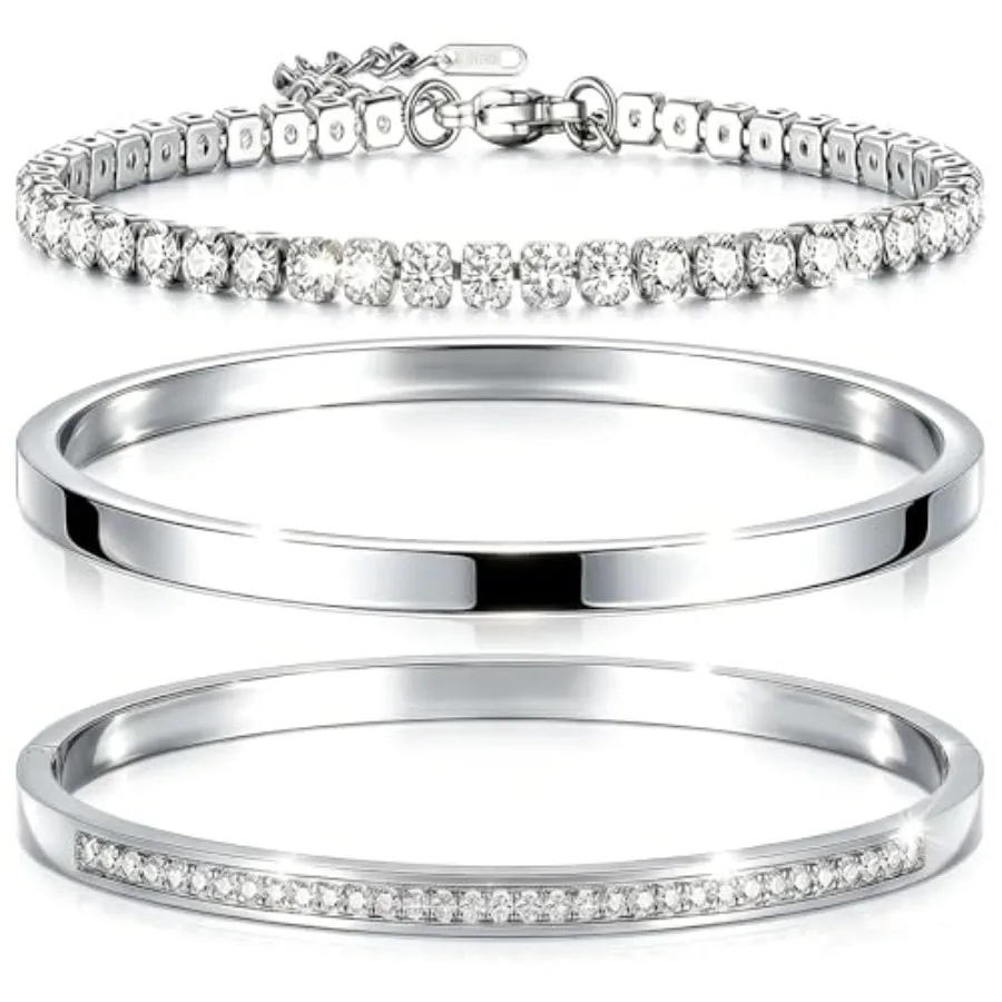 Camhanno able s for Women Stainless Steel Love and Friendship Bangle, Mothers Day Valentines Birthday Christmas Jewelry Gifts f
Camhanno able s for Women Stainless Steel Love and Friendship Bangle, Mothers Day Valentines Birthday Christmas Jewelry Gifts f