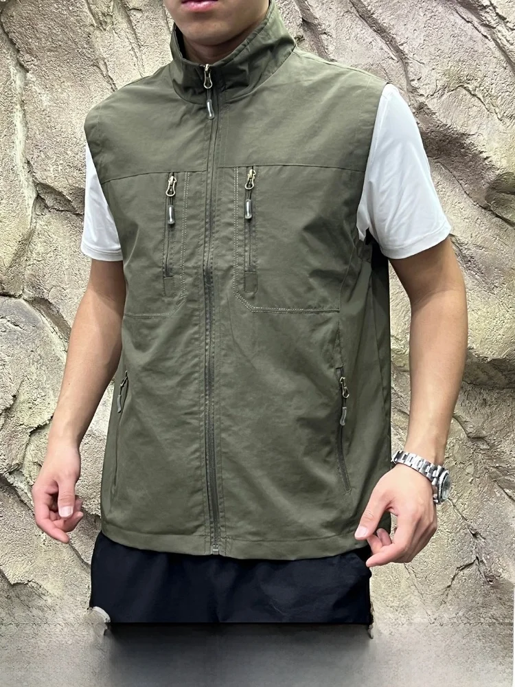Мужской жилет 3D Workwear с воротником-стойкой, влагоотводящий, сетчатый, для активного отдыха, повседневный стиль, нейлоновая ткань, застежка-молния
Мужской жилет 3D Workwear с воротником-стойкой, влагоотводящий, сетчатый, для активного отдыха, повседневный стиль, нейлоновая ткань, застежка-молния