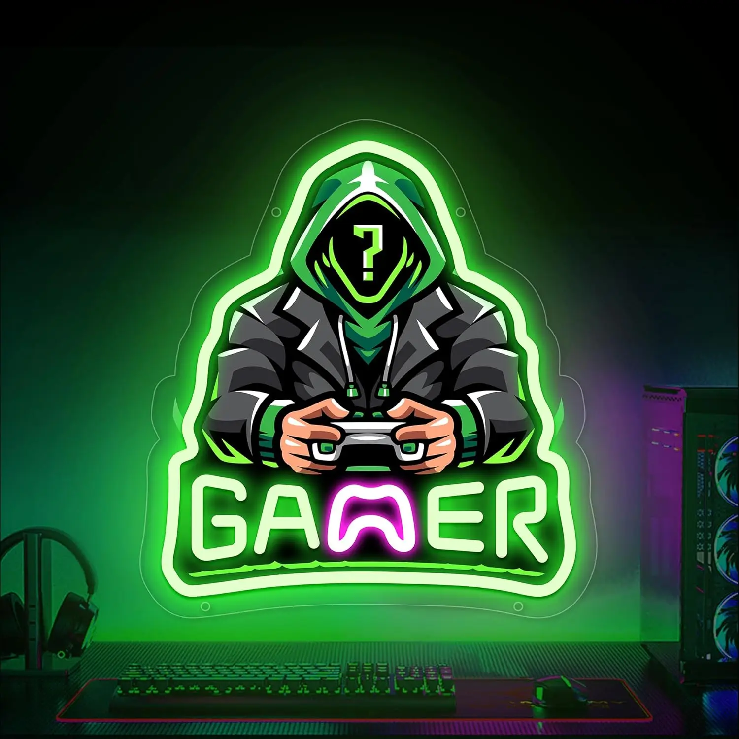 Gamer Neon Sign USB Dimmable LED Light Garage Bar Club Shop Gaming Room Bedroom Decoration neon personnalisé Gift Night Light
Gamer Neon Sign USB Dimmable LED Light Garage Bar Club Shop Gaming Room Bedroom Decoration neon personnalisé Gift Night Light 