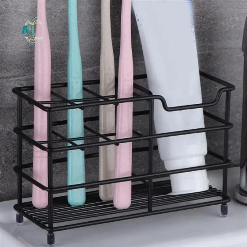 A40Z-Toothbrush Toothpaste Holder For Bathroom, Stainless Steel Bathrooms Slot Black Toothbrush Holder
A40Z-Toothbrush Toothpaste Holder For Bathroom, Stainless Steel Bathrooms Slot Black Toothbrush Holder