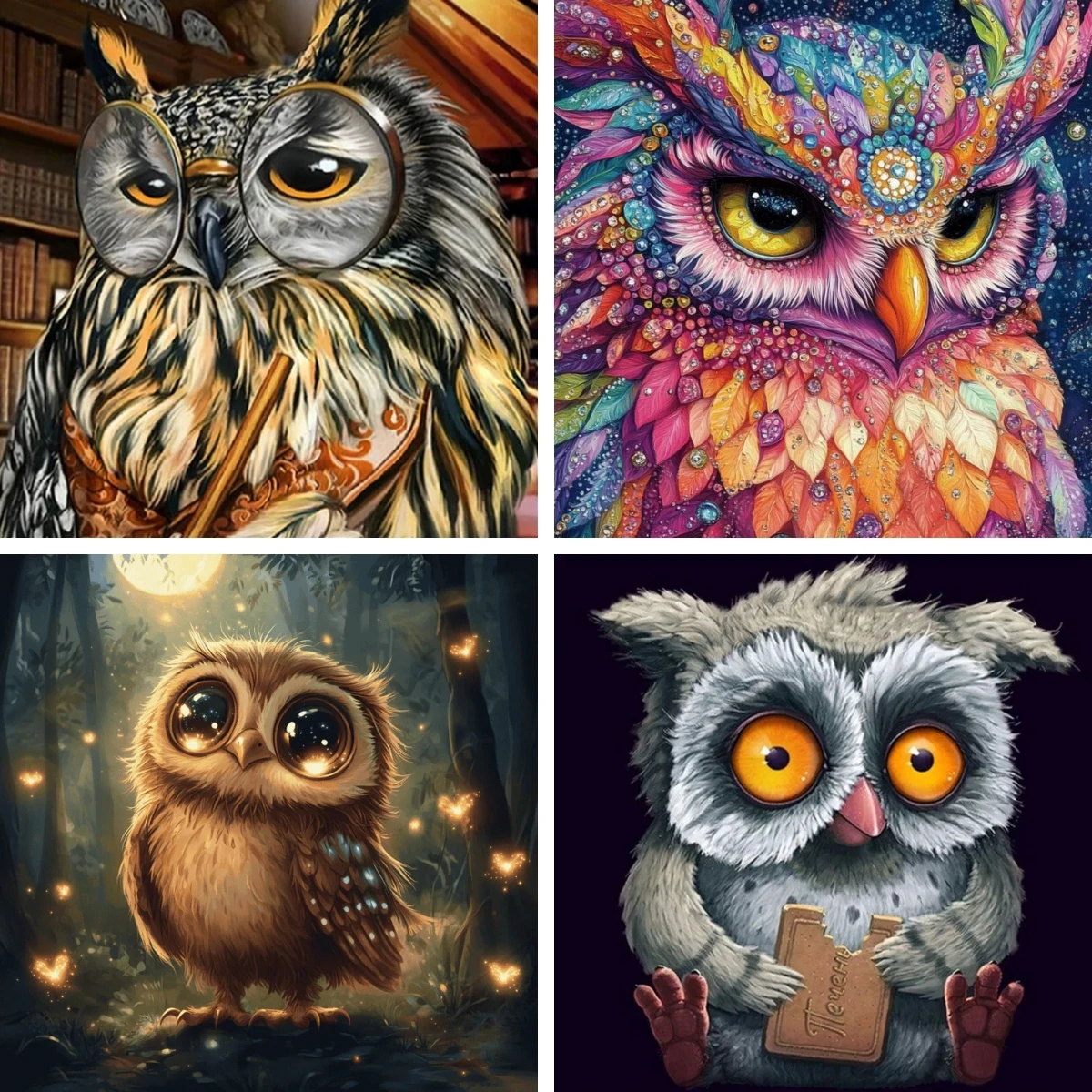 New Diamond Painting Kit Magical Owl Square Round Diamond 5D DIY Mosaic Handmade Art Unique Gift Crafts Bird Wall Decor
New Diamond Painting Kit Magical Owl Square Round Diamond 5D DIY Mosaic Handmade Art Unique Gift Crafts Bird Wall Decor