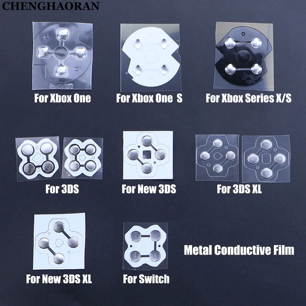 For Xbox One S /Series X S Controller Metal Conductive Film D-Pad Cross Key ABXY Button PCB Board Sticker For New 3DS XL LL
For Xbox One S /Series X S Controller Metal Conductive Film D-Pad Cross Key ABXY Button PCB Board Sticker For New 3DS XL LL