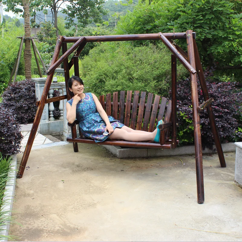 Outdoor Swing Outdoor Swing Chair Garden Courtyard Wood Hanging Rocking Double Carbonized Preservative Wood Swing Chair
Outdoor Swing Outdoor Swing Chair Garden Courtyard Wood Hanging Rocking Double Carbonized Preservative Wood Swing Chair