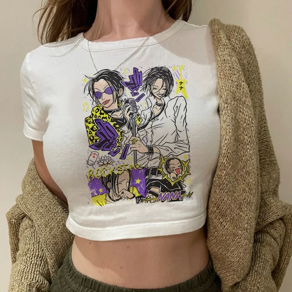 Укороченный топ Black Stones Nana Osaki Gyaru 2000-х годов, корсет-кокет, летние футболки для подростков в стиле Харадзюку
Укороченный топ Black Stones Nana Osaki Gyaru 2000-х годов, корсет-кокет, летние футболки для подростков в стиле Харадзюку