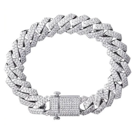 15MM 925 Silver Gold Plated Moissanite Iced Cuban Link Bracelet, Luxury Hip Hop
15MM 925 Silver Gold Plated Moissanite Iced Cuban Link Bracelet, Luxury Hip Hop